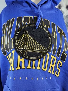 Men's Golden State Warriors Basketball Hoodie Mens Large NWT